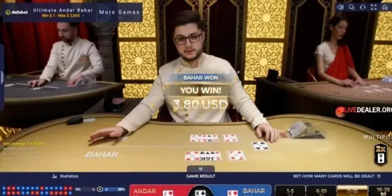 Tìm hiểu tỷ lệ thưởng các kiểu cược trong Andar Bahar