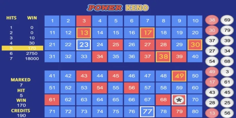 Cách chơi Keno online để đạt được thưởng khủng là gì?